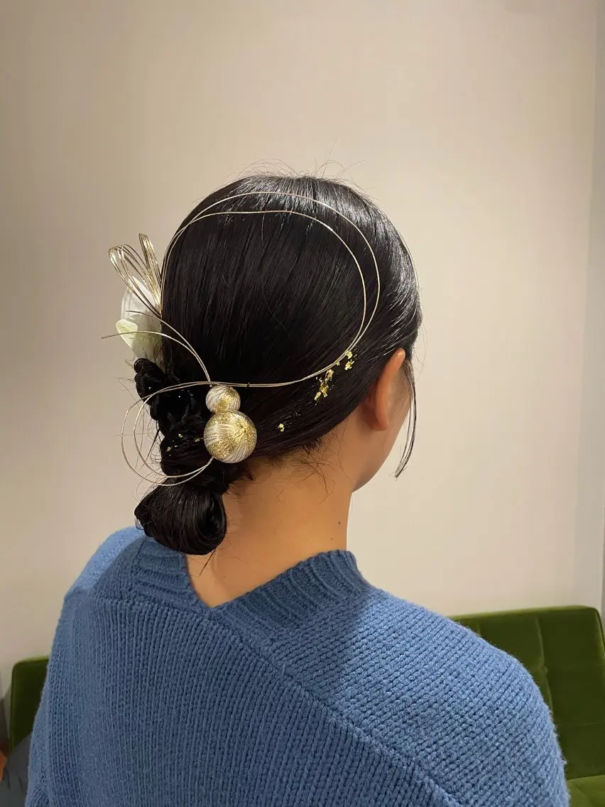 ヘアアレンジ 成人式 結婚式・ブライダル ヘアセット トルクアータ伏見 MIKUのヘアスタイル