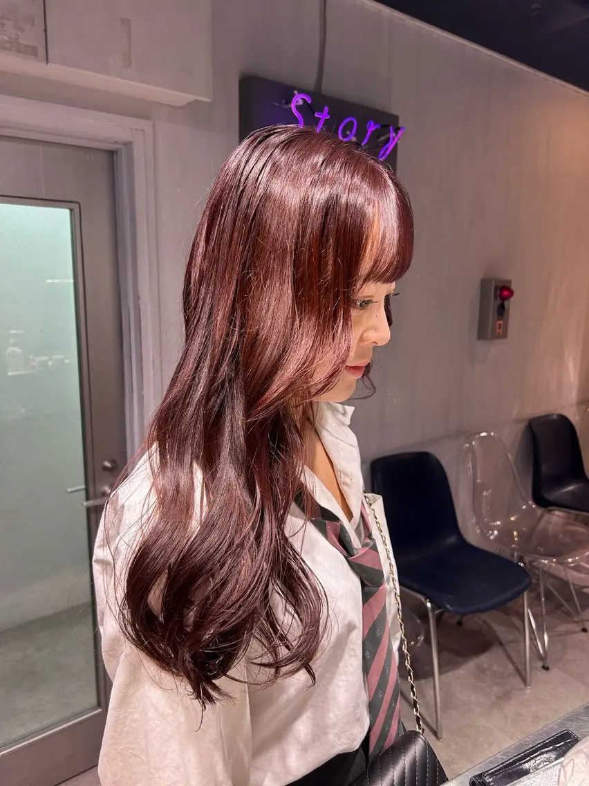 ロング ヘアカラー トリートメント ヘッドスパ レイヤーStyle 🪽菜々実のヘアスタイル