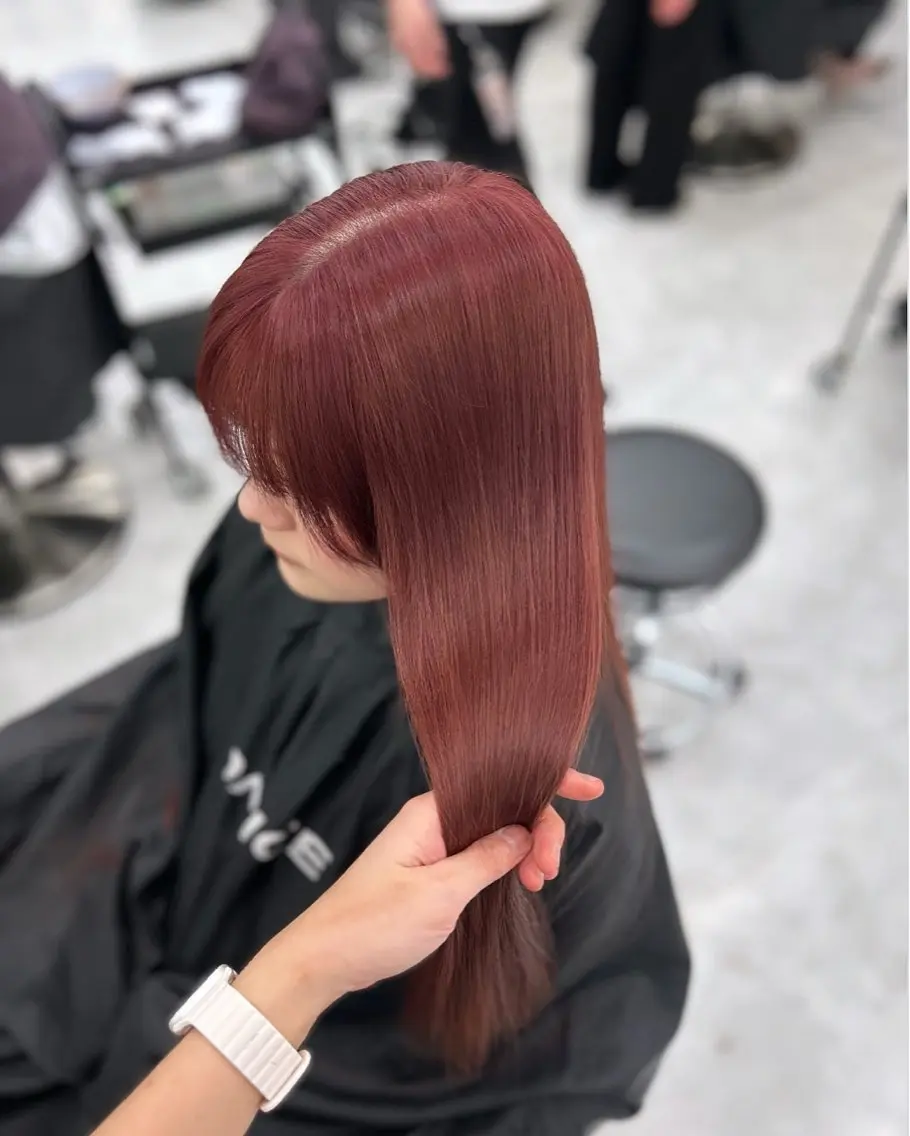 ロング ヘアカラー トリートメント ヘッドスパ ヘアセット 🥀艶髪/似合わせ 暖色/まな🥀のヘアスタイル