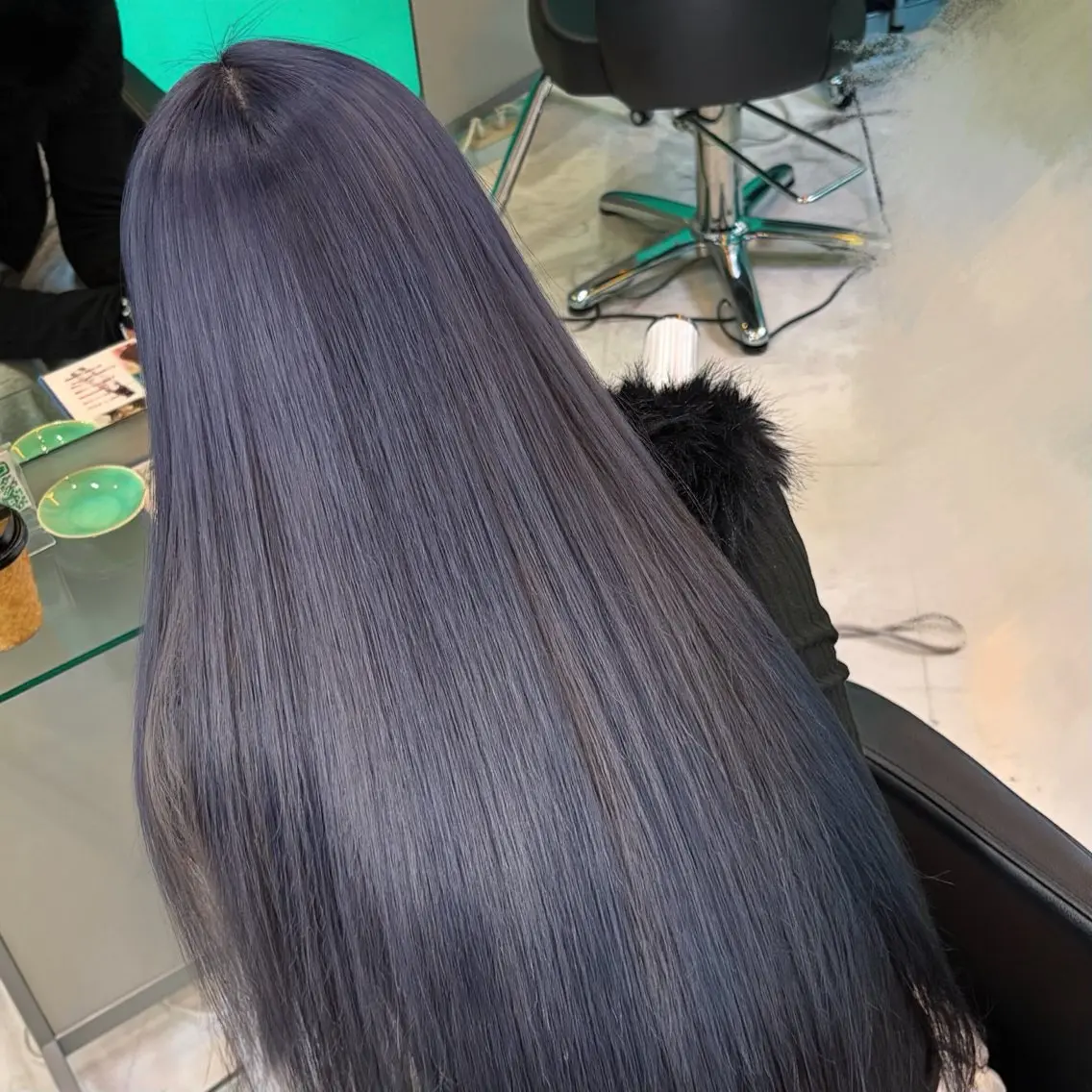 ロング カラー バイオレットカラー ヘアカラー トリートメント デザインカラー/ ボブ/Natsukiのヘアスタイル
