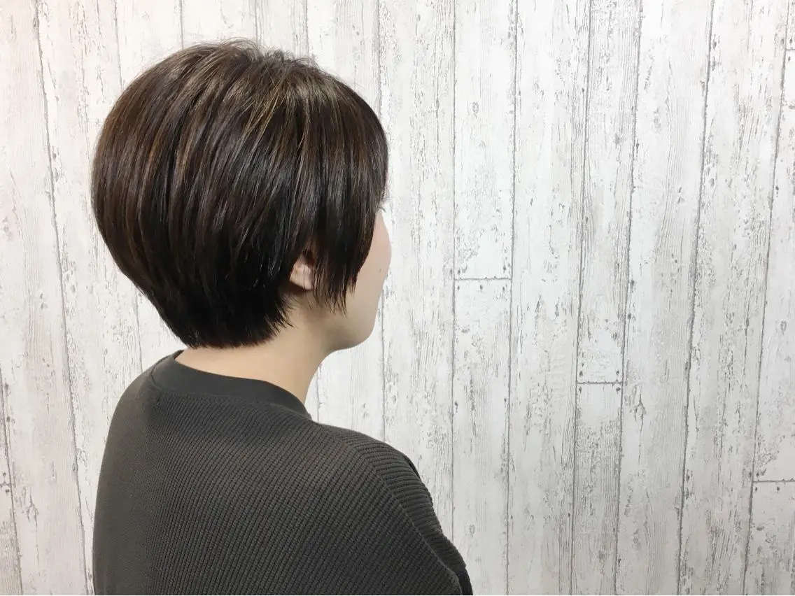 ショート カラー カット ヘアカラー カット/メンズカット 藤田麻衣のヘアスタイル