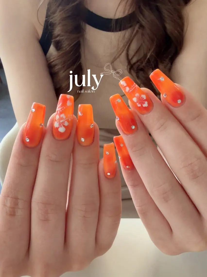 ネイル 夏ネイル ハンドネイル Ou uのネイルデザイン