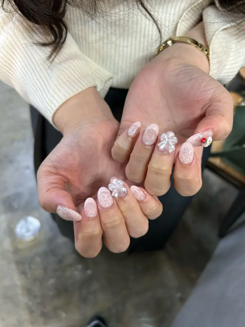 ネイル フレンチネイル レース tipsy＋mayu /個性派・海外のネイルデザイン