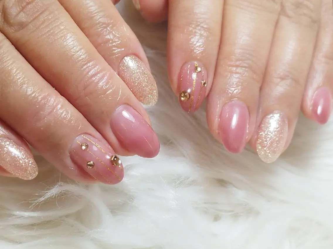 ネイル ワンカラーネイル 春ネイル Mirei NAIL 金児のネイルデザイン