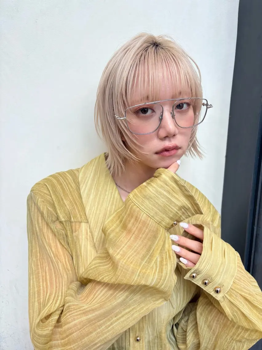 ミディアム ボブレイヤー ボブ レイヤーカット カット カラー/縮毛/ MINX 小野瀬隼のヘアスタイル