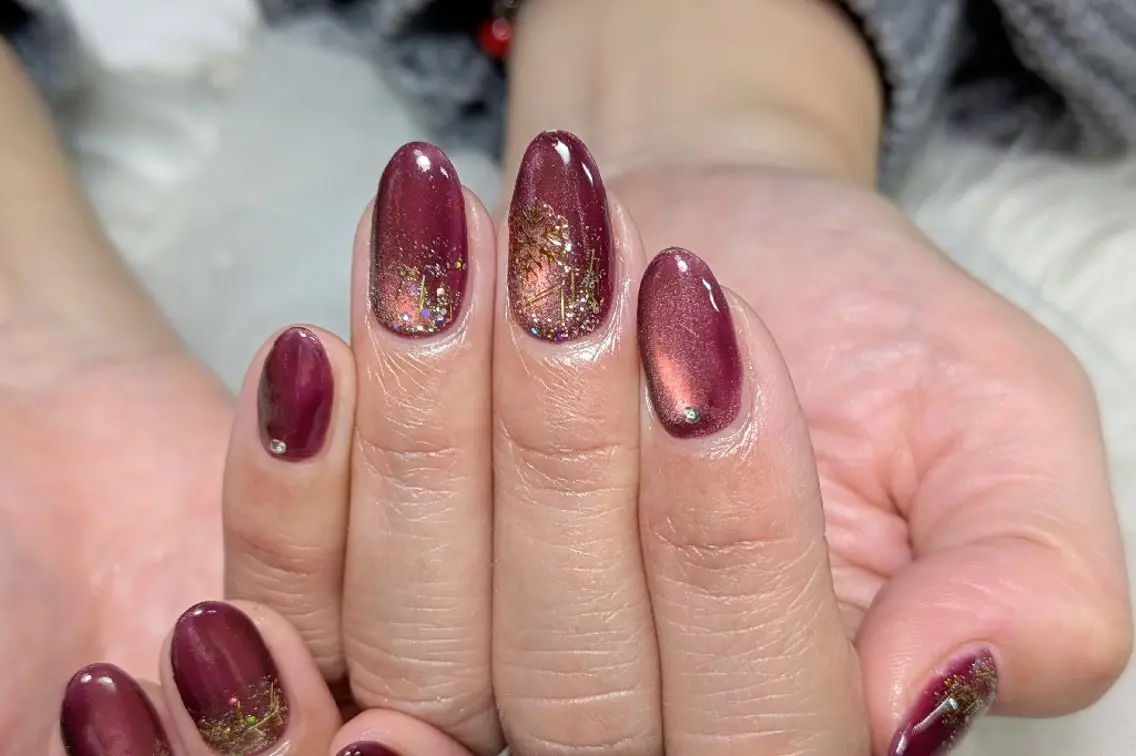 ネイル マグネットネイル m&pPrivate nailsalonのネイルデザイン