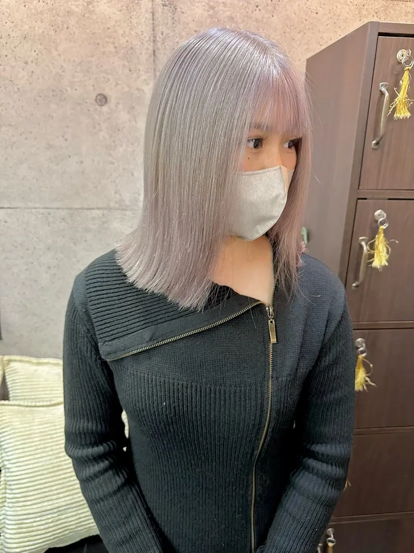 ミディアム カラー ヘアカラー トリートメント ⭕️ダメージレス特化 髪質改善🥇丸山憲人のヘアスタイル