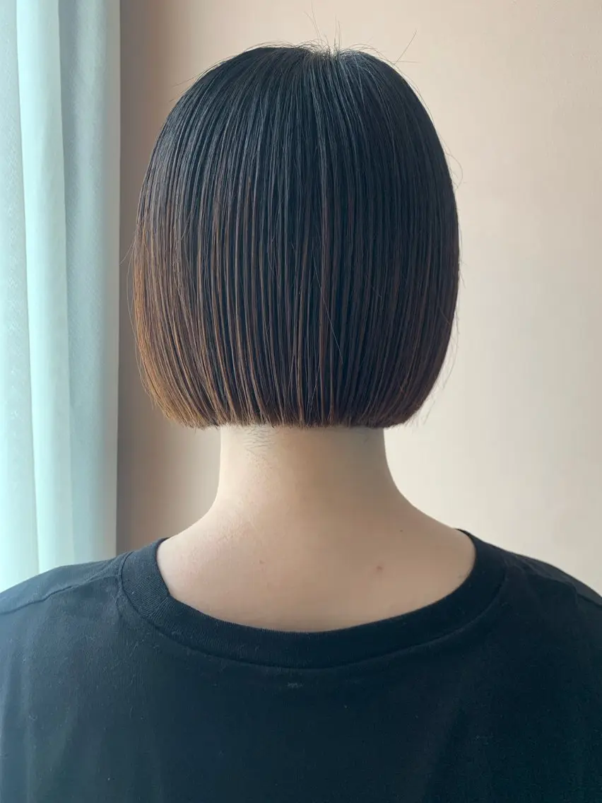 ショート ボブ カット トリートメント hubhair レイヤー/透明感のヘアスタイル