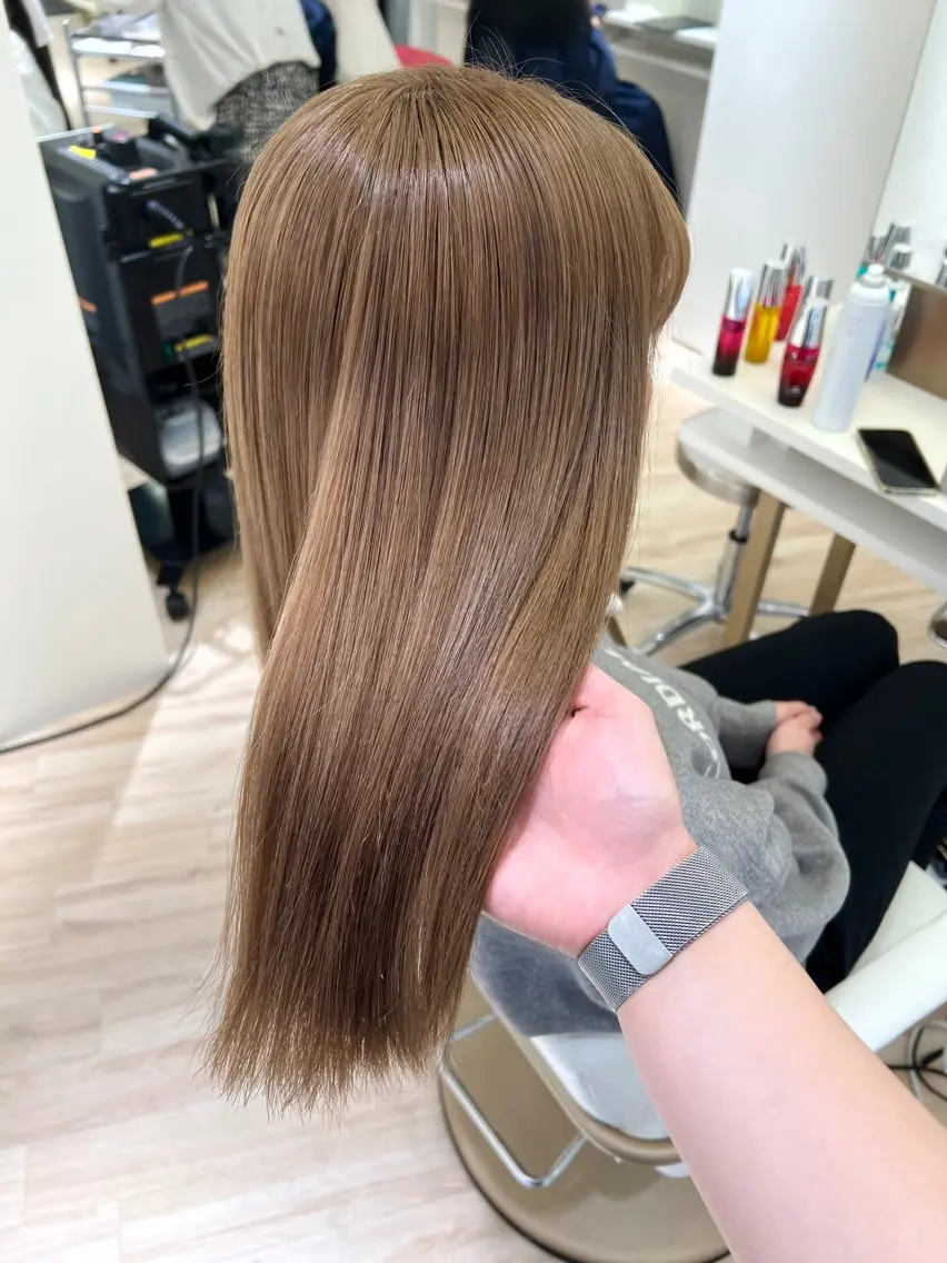 ロング カラー カット ヘアカラー NANO/ ブリーチ×レイヤーのヘアスタイル