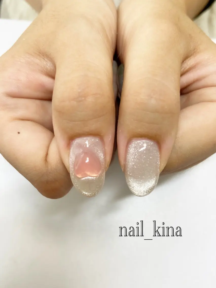 ネイル ハート nail_ kinaのネイルデザイン