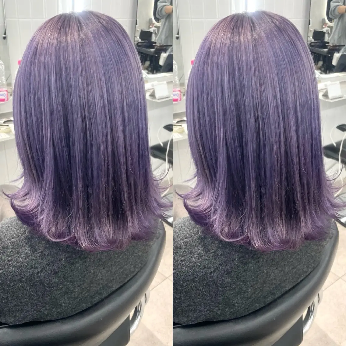 ミディアム カラー アッシュ グレージュ ラベンダーカラー ラベンダーアッシュ シルバー ヘアカラー トリートメント 大智/ハイライト バレイヤージュのヘアスタイル