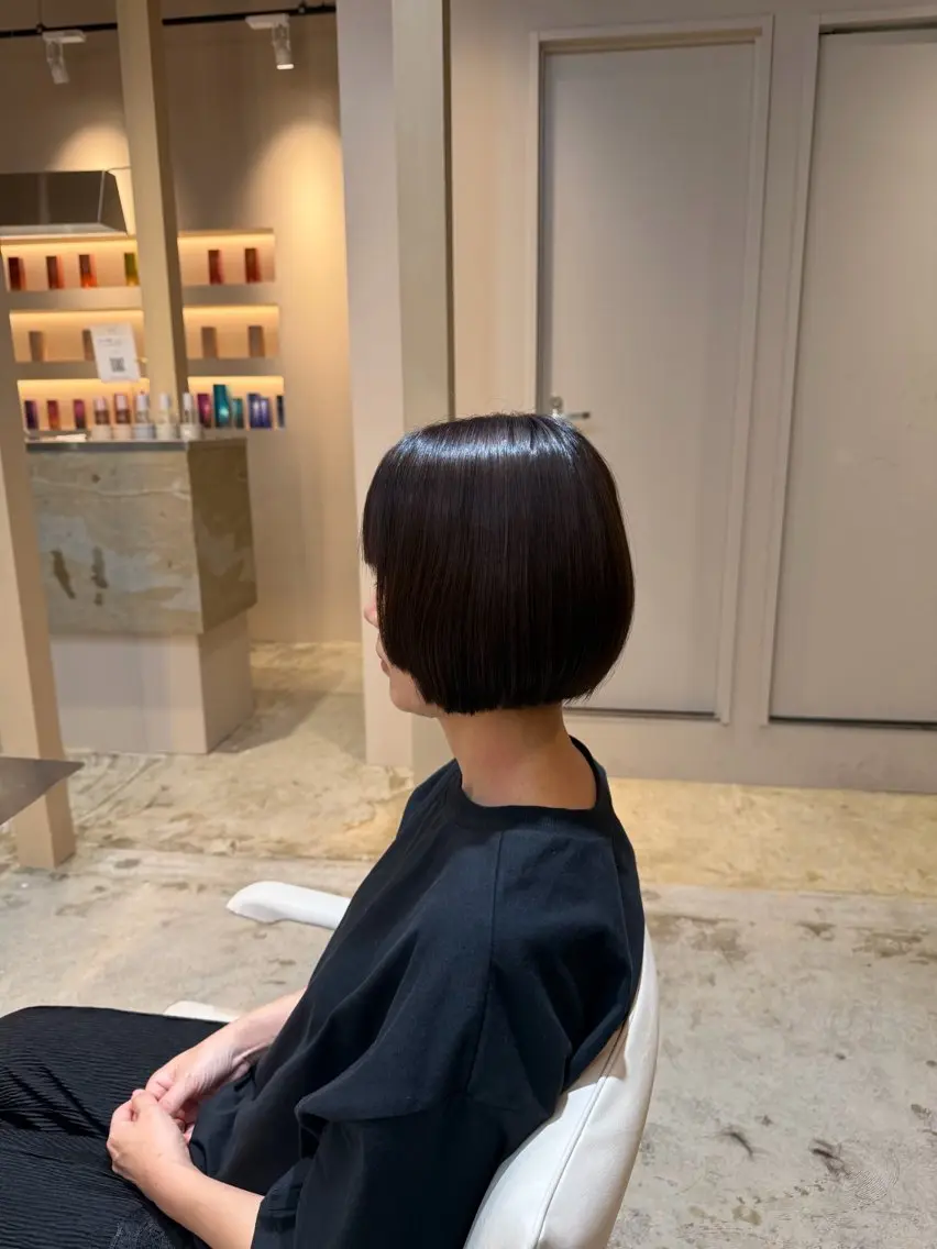 ショート ボブ 昼田 陸のヘアスタイル