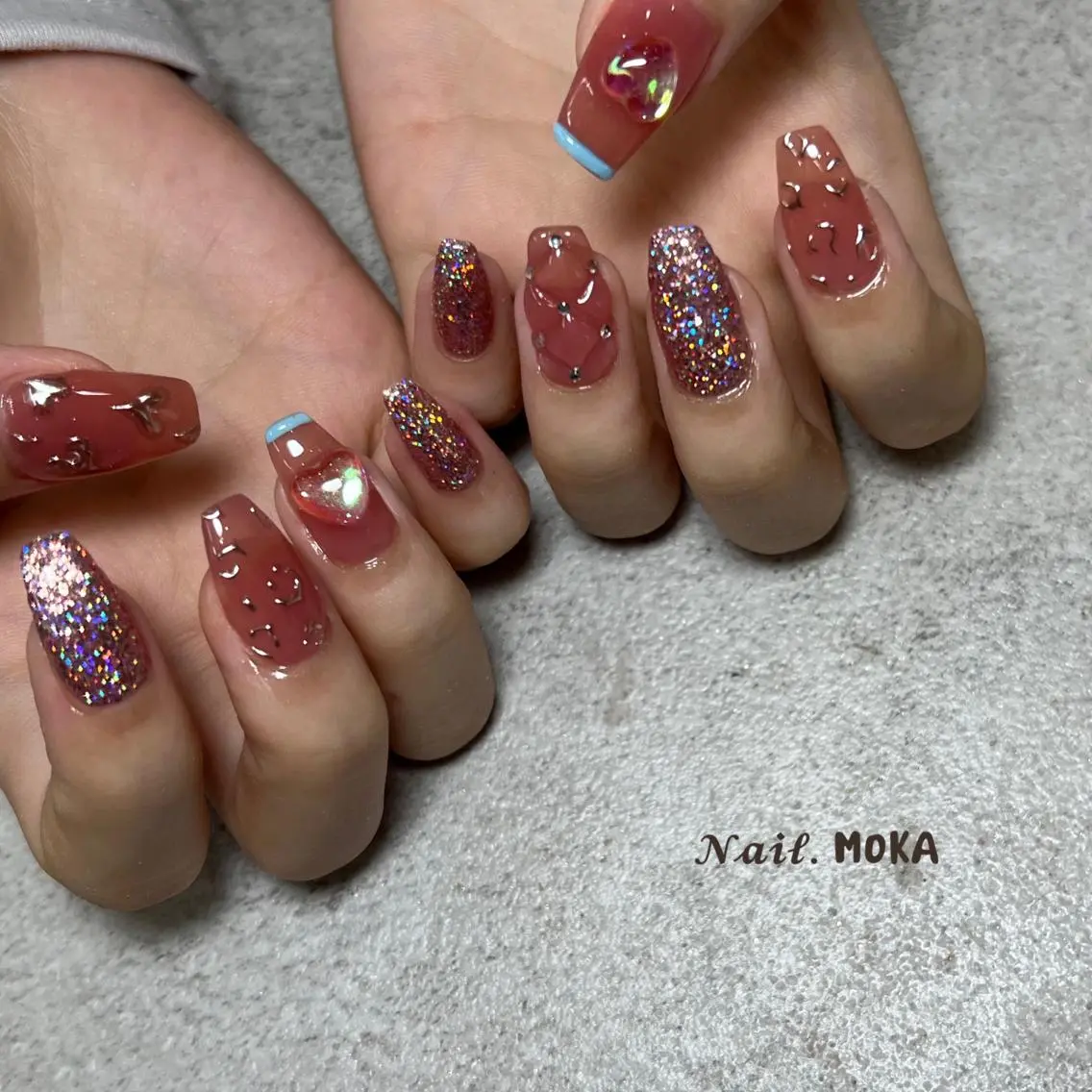 ネイル クリアネイル nail. MOKAのネイルデザイン