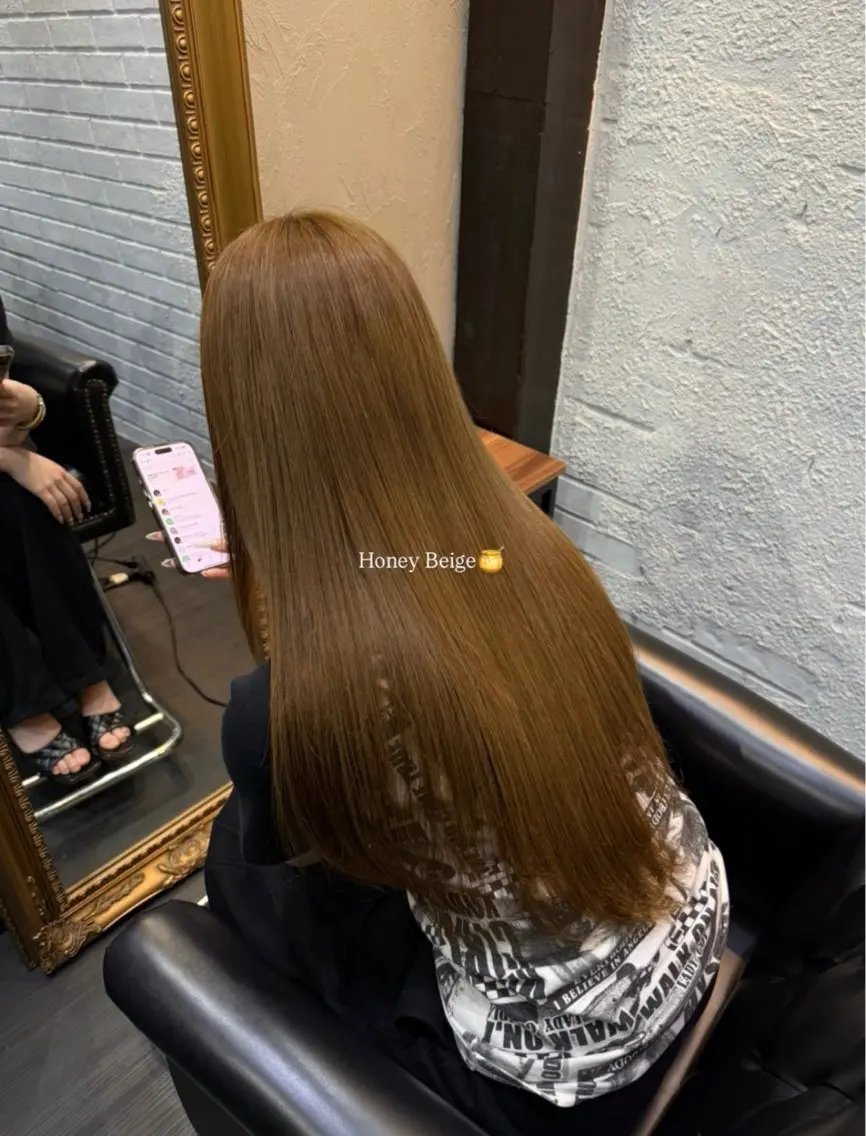ロング カラー ベージュカラー 透明感カラー カラーモデル募集中 💜🩷Reinaのヘアスタイル