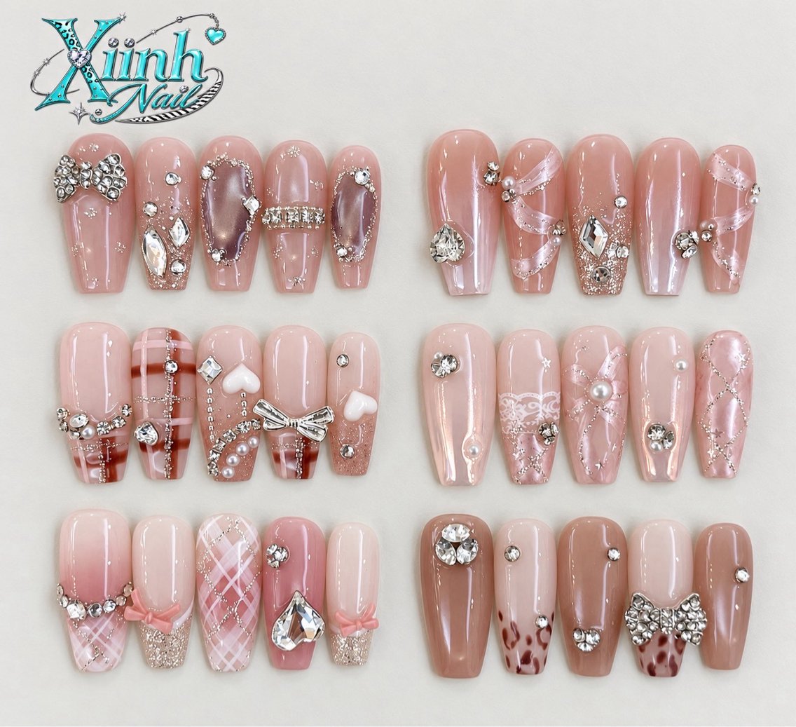 ネイル チークネイル 桜ネイル 長さ出し フットネイル ジェルネイル ハンドネイル XIINH NAIL SALONのネイルデザイン