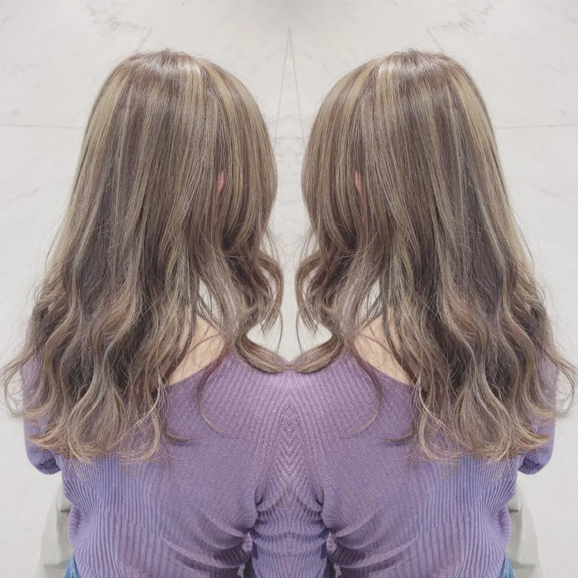 ロング カラー ヘアカラー 重政 和樹のヘアスタイル