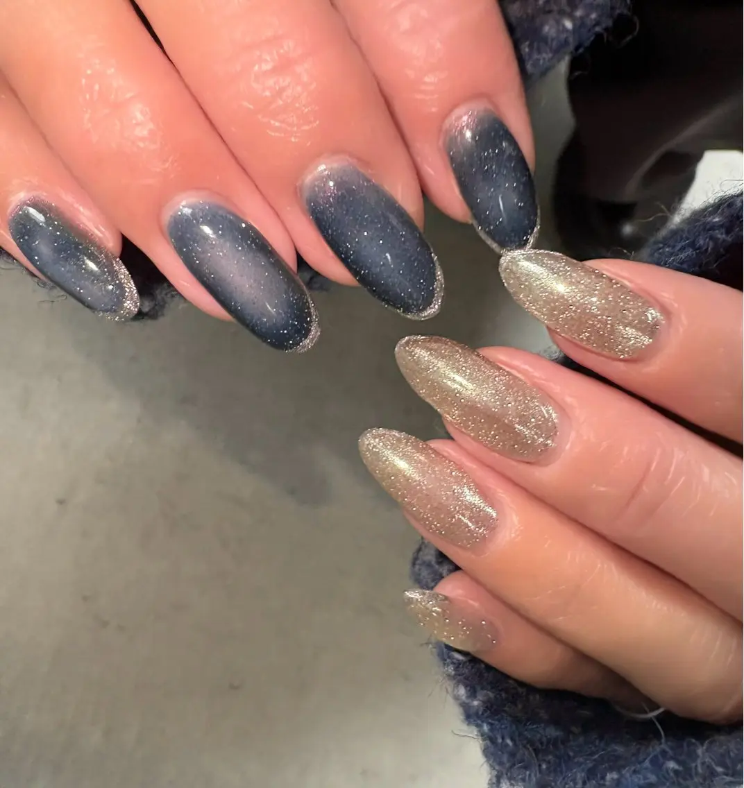 ネイル フラッシュネイル マグネットネイル Lowé nailのネイルデザイン