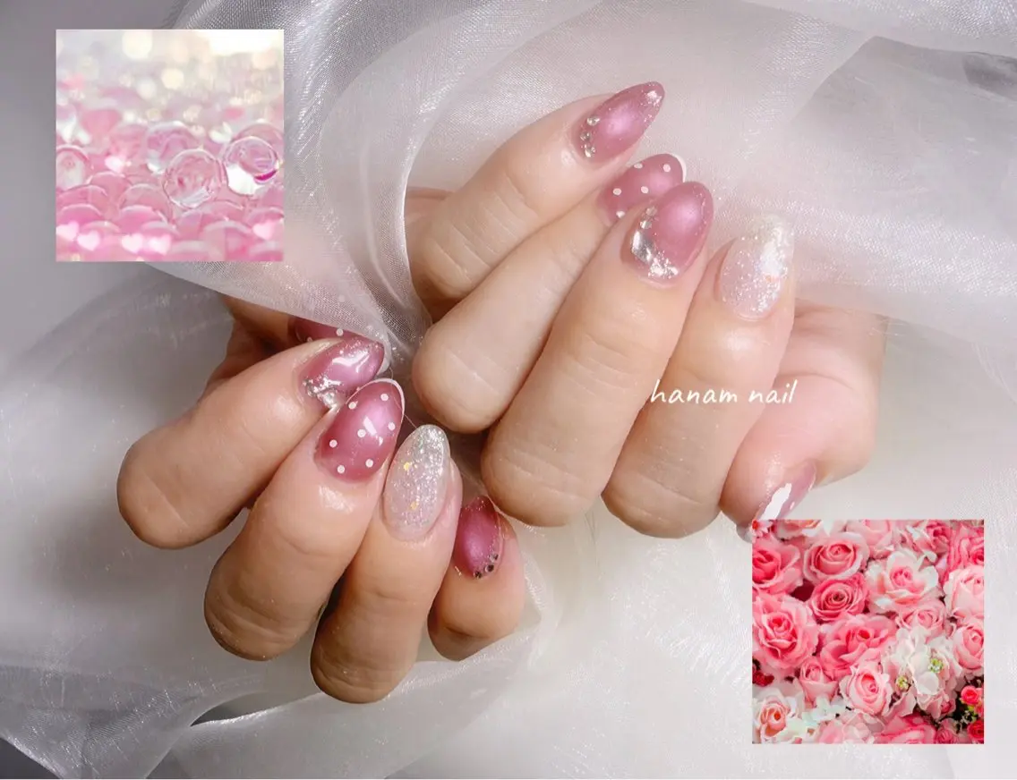 ネイル ハンドネイル hanam nail 🌿🩵ハナムネイルのネイルデザイン