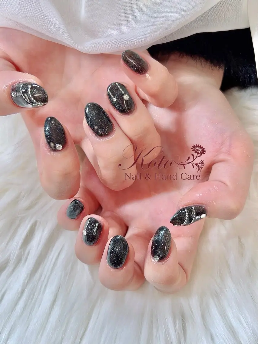 ネイル 長さ出し ジェルネイル 持ち込み ニュアンスネイル 赤色 ハンドネイル Nail Salon KOTOのネイルデザイン