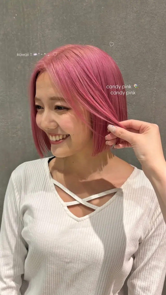 カラー 簑島 ゆうかのヘアスタイル