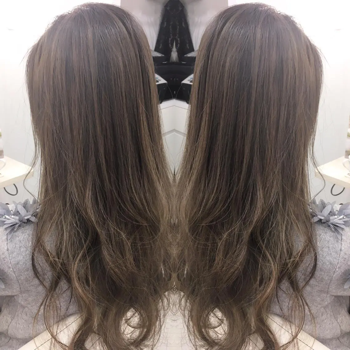 ロング カラー ハイライトカラー ハイライト 髪質改善 中川 翔のヘアスタイル