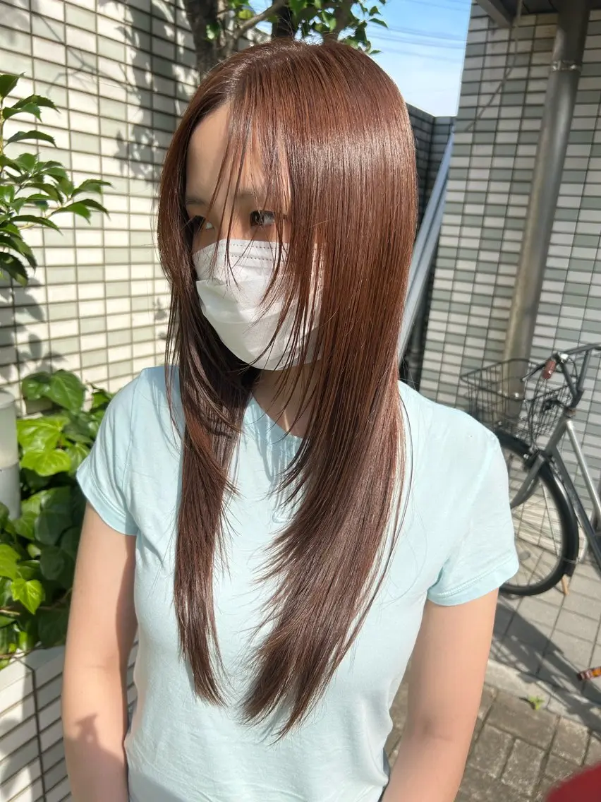 ロング カラー レイヤーカット カット ヘアカラー IMARI /のヘアスタイル