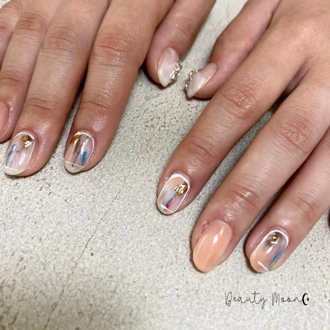 ネイル ショートネイル ハンドネイル beauty ☪︎moonのネイルデザイン