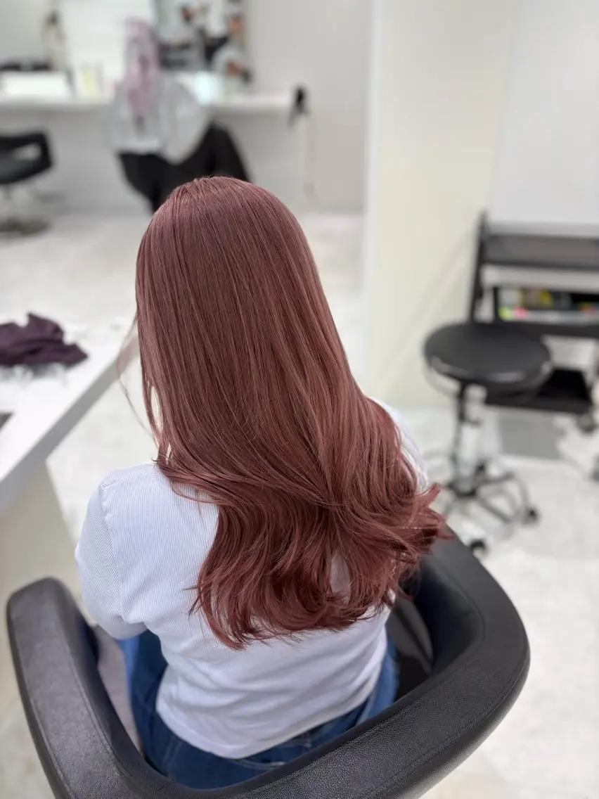 ロング カラー ヘアカラー 🤍ྀི透ける寒色 Cocoa🤍ྀིのヘアスタイル