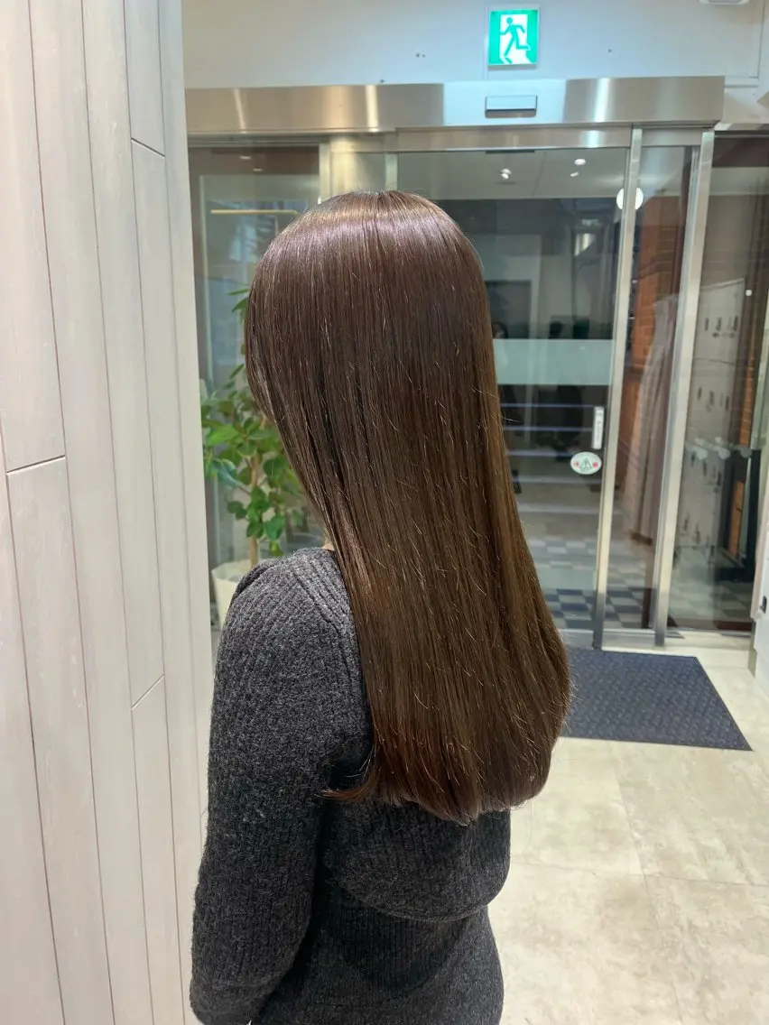 セミロング カラー ヘアアレンジ カット ヘアカラー トリートメント ヘッドスパ ヘアセット 完全💗マンツーマン marinのヘアスタイル