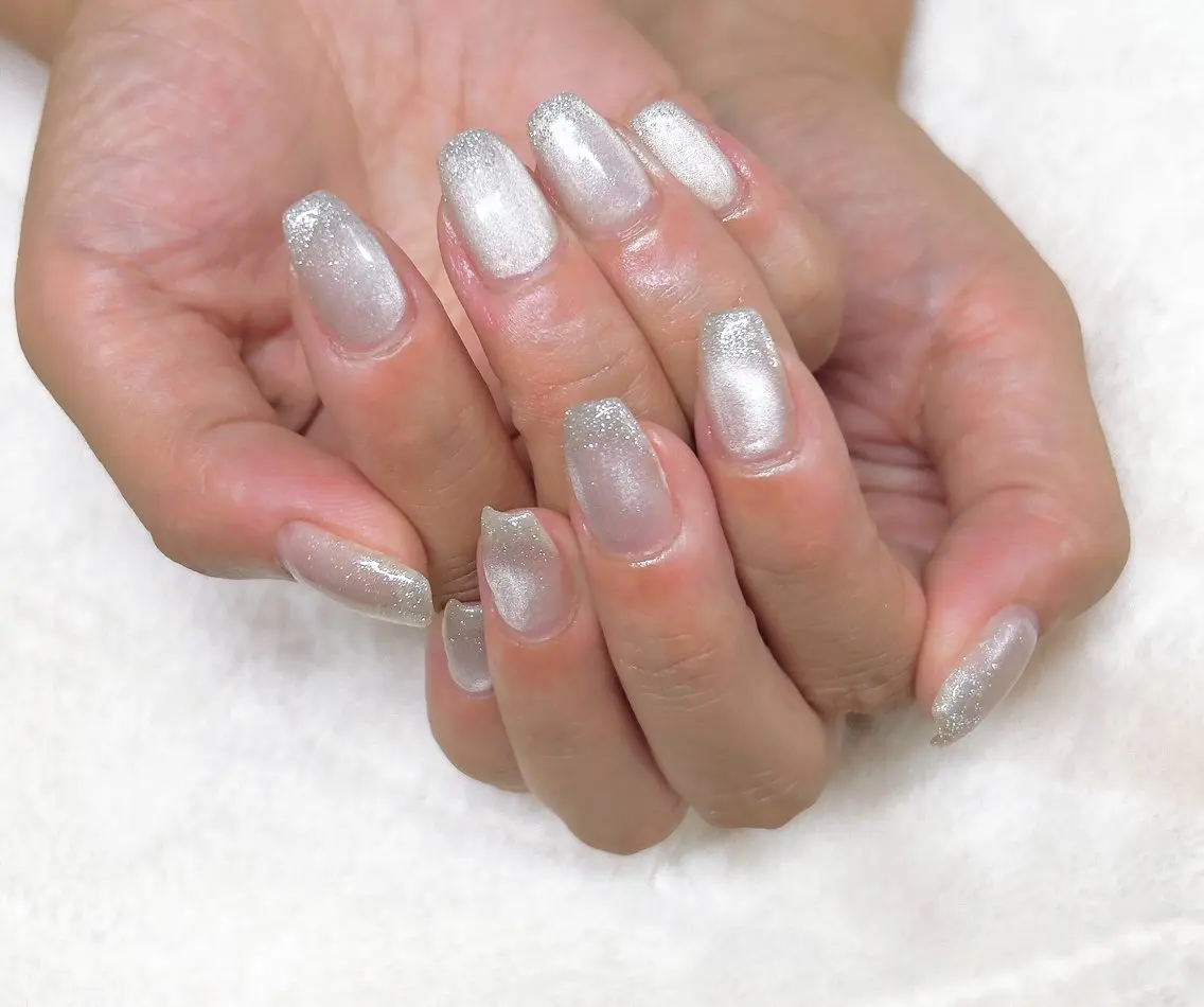 ネイル ラメ(グリッター) マグネットネイル MYu Beauty Salon YURIのネイルデザイン