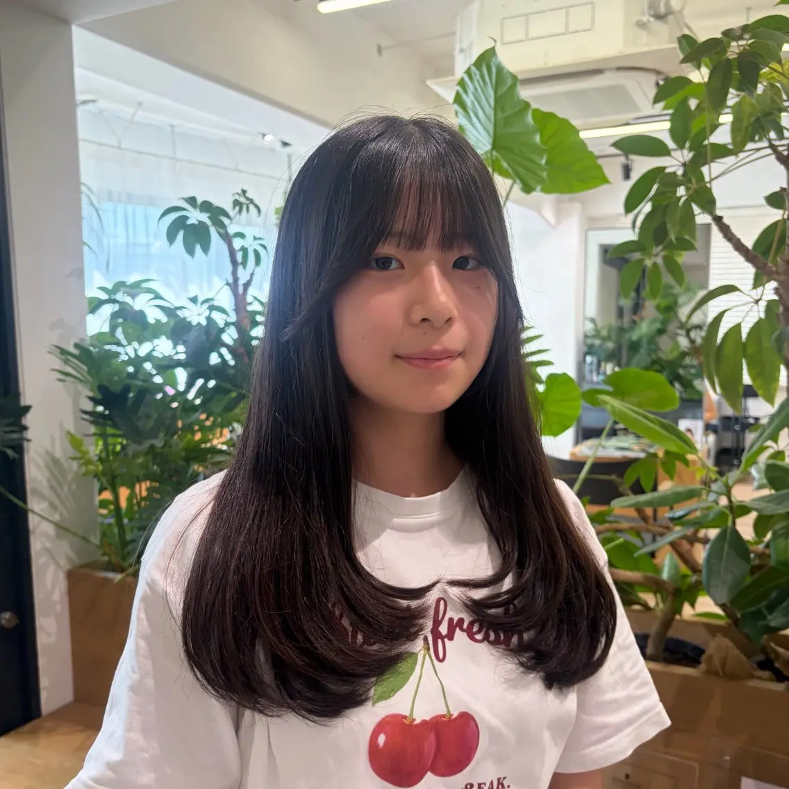 ロング カット 暖色カラー/レイヤー スタイル みはる🌙のヘアスタイル