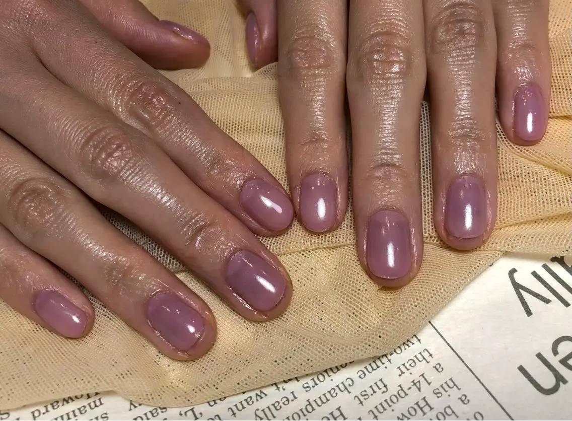 ネイル オーロラネイル ハンドネイル パラあり！フィルイン 美フォルムのネイルデザイン