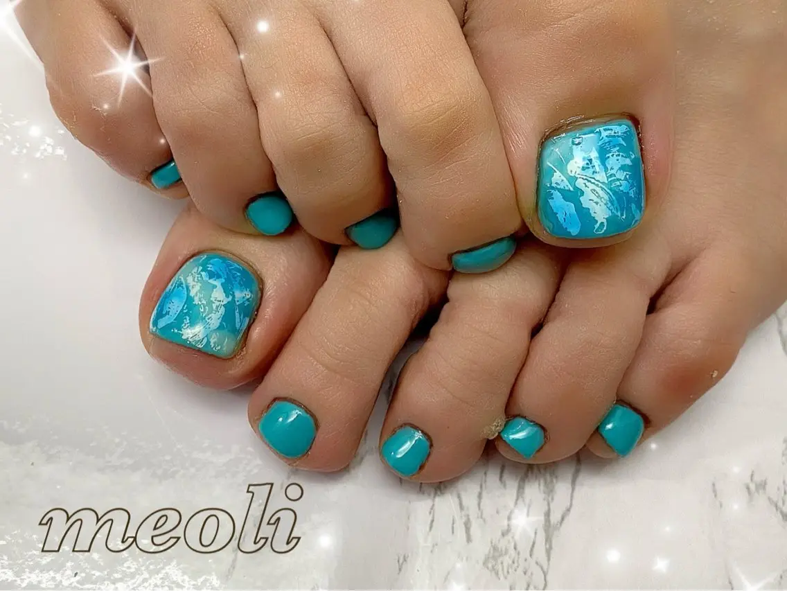 ネイル フットネイル nail salon meoli メグのネイルデザイン