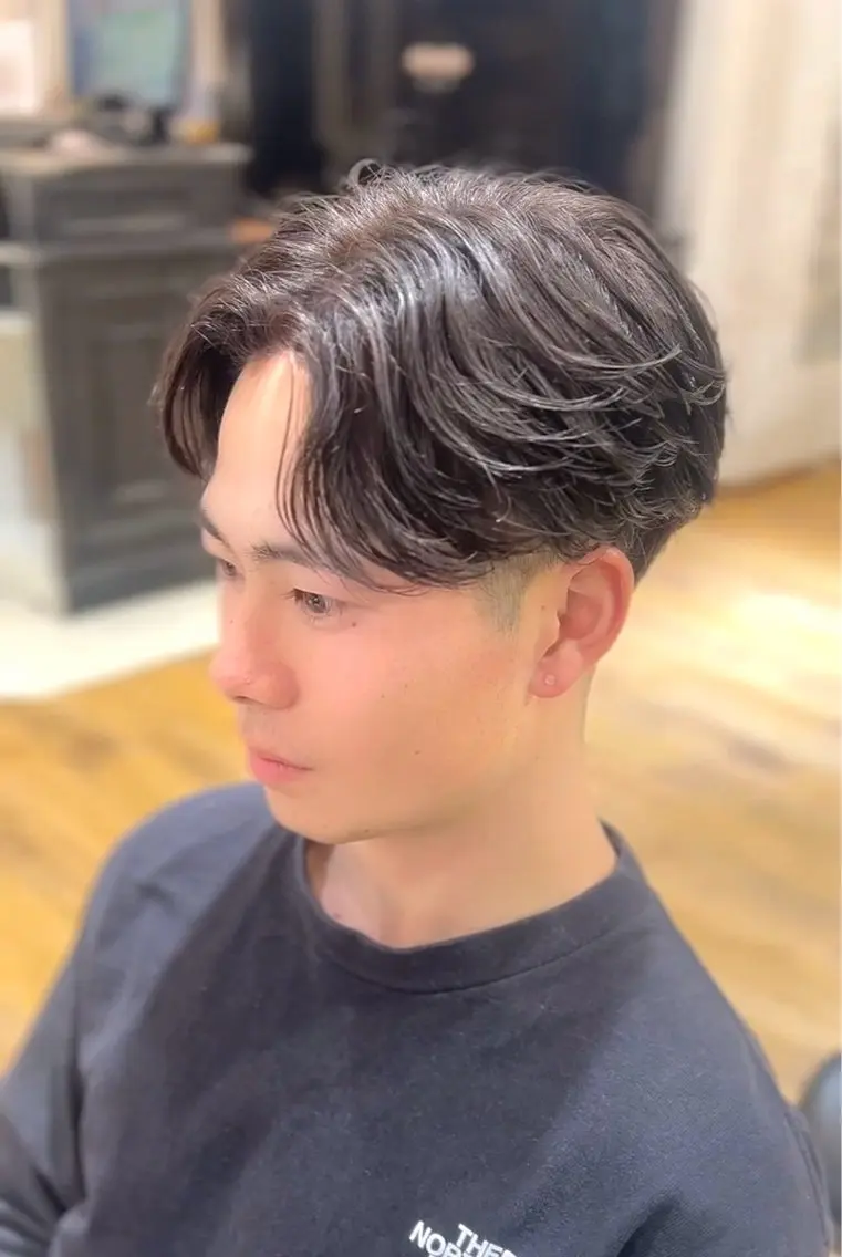 パーマ メンズ カット パーマ トリートメント 澤口 直磨のヘアスタイル