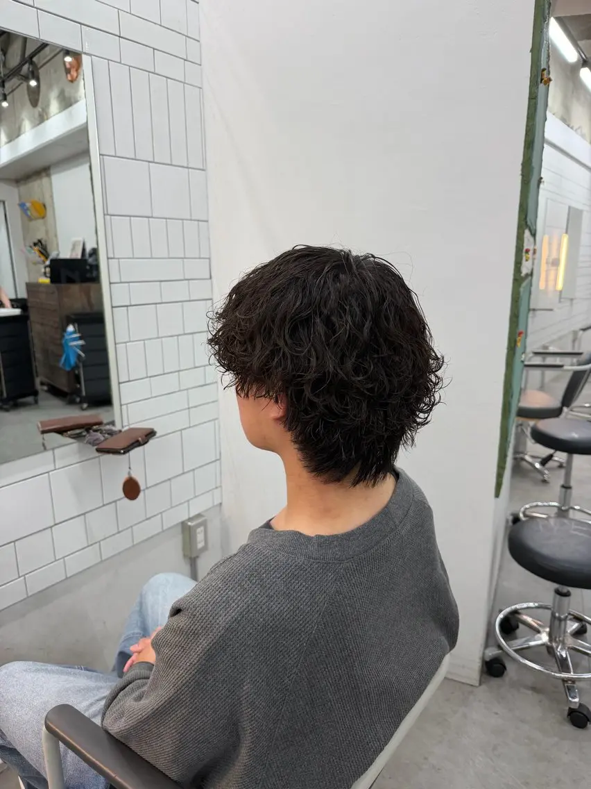 ✨波巻きパーマ+卵殻トリートメント✨の写真