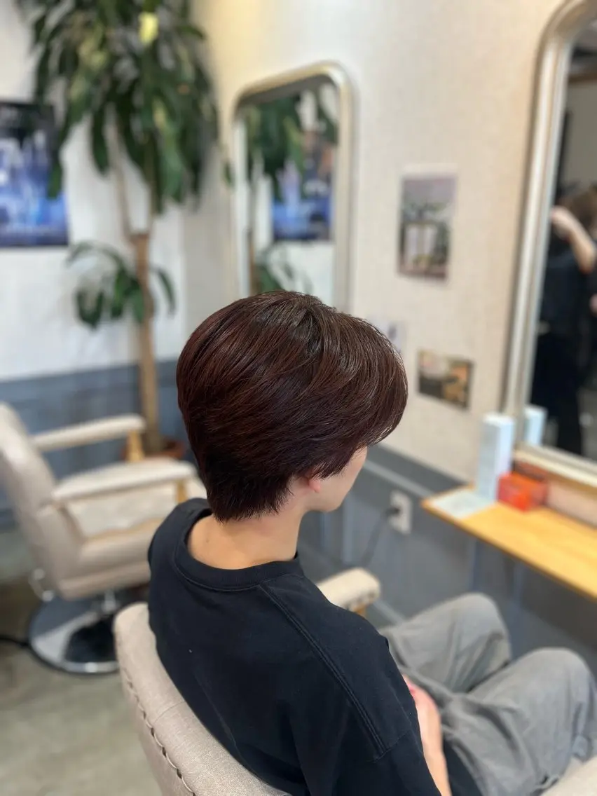 カラー ブラウンカラー ピンクカラー ヘアカラー 美容室 sanctuaryのヘアスタイル