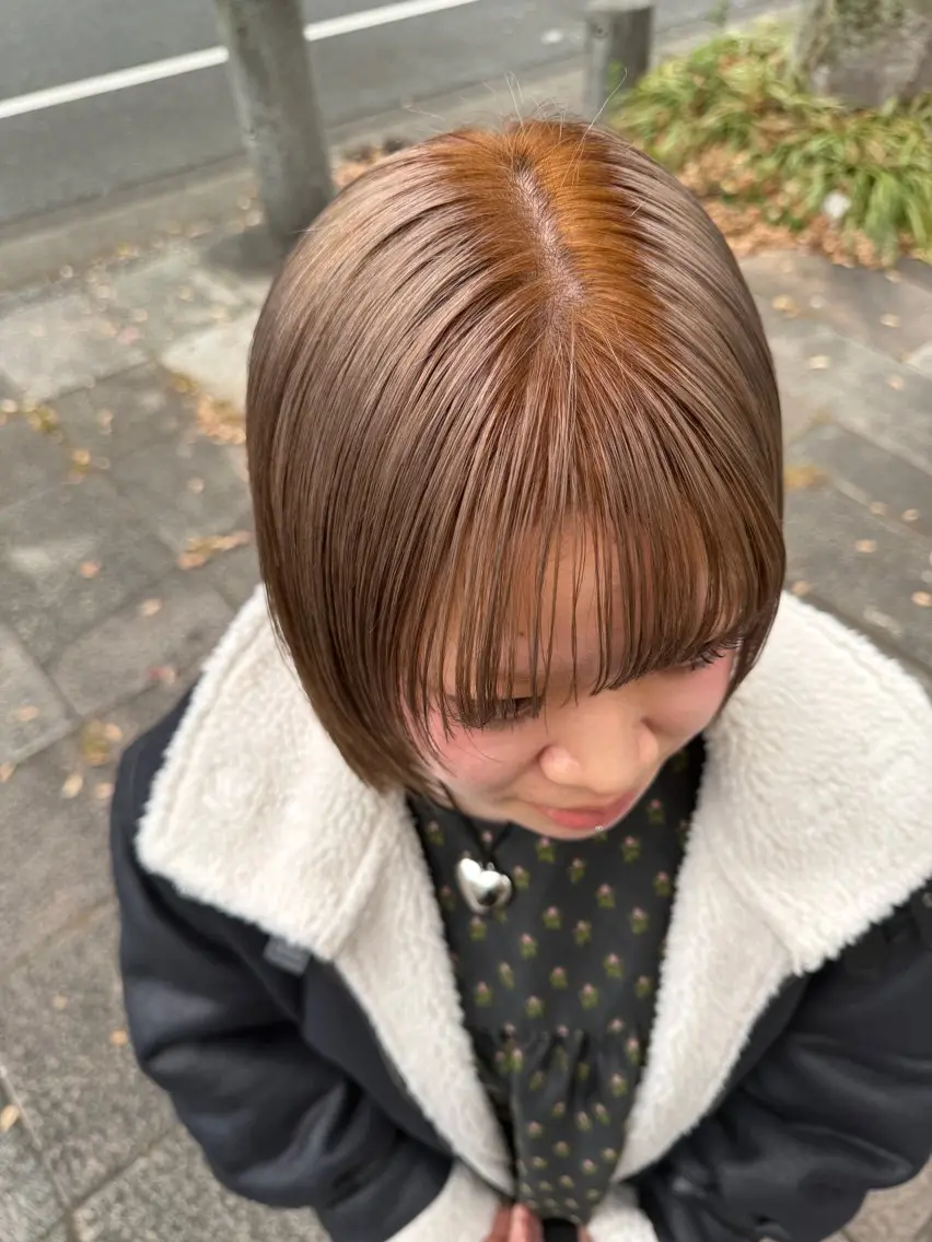 ロング カラー ブリーチ ブラウンカラー 透明感カラー デザインカラー ハイトーンカラー ヘアカラー yuki/ブリーチ/ JILLSTUDIOのヘアスタイル