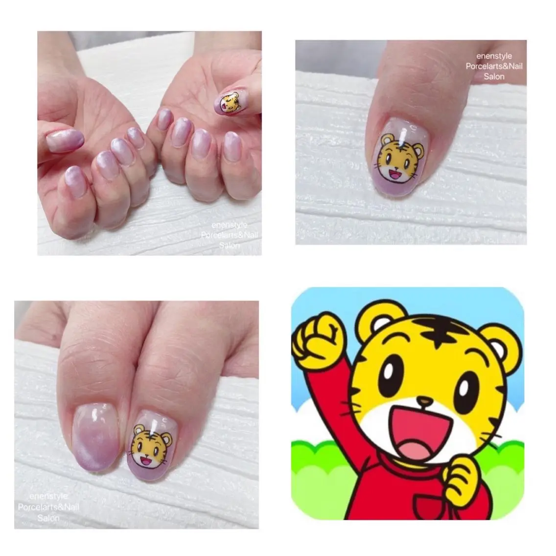 ミディアム ネイル ハンドネイル 🐾enen style 🐾のネイルデザイン