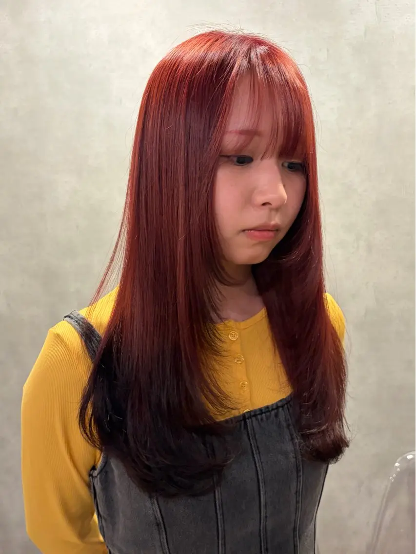 ロング カラー デザインカラー レイヤーカット 似合わせカット YUSUKE (ユウスケ)のヘアスタイル