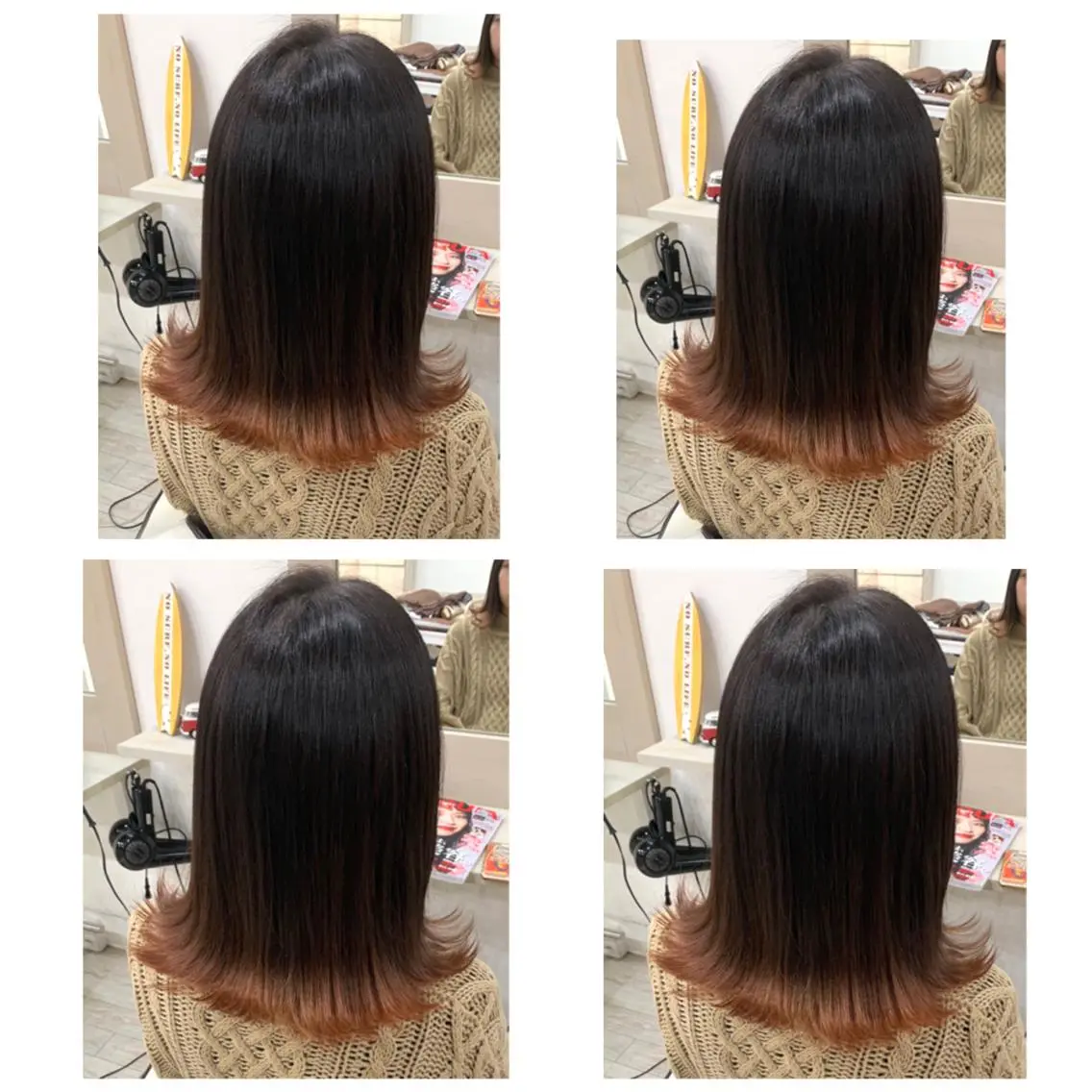ミディアム カラー カット ヘアカラー 京都大人女性ショート 徒歩1分/秋山のヘアスタイル