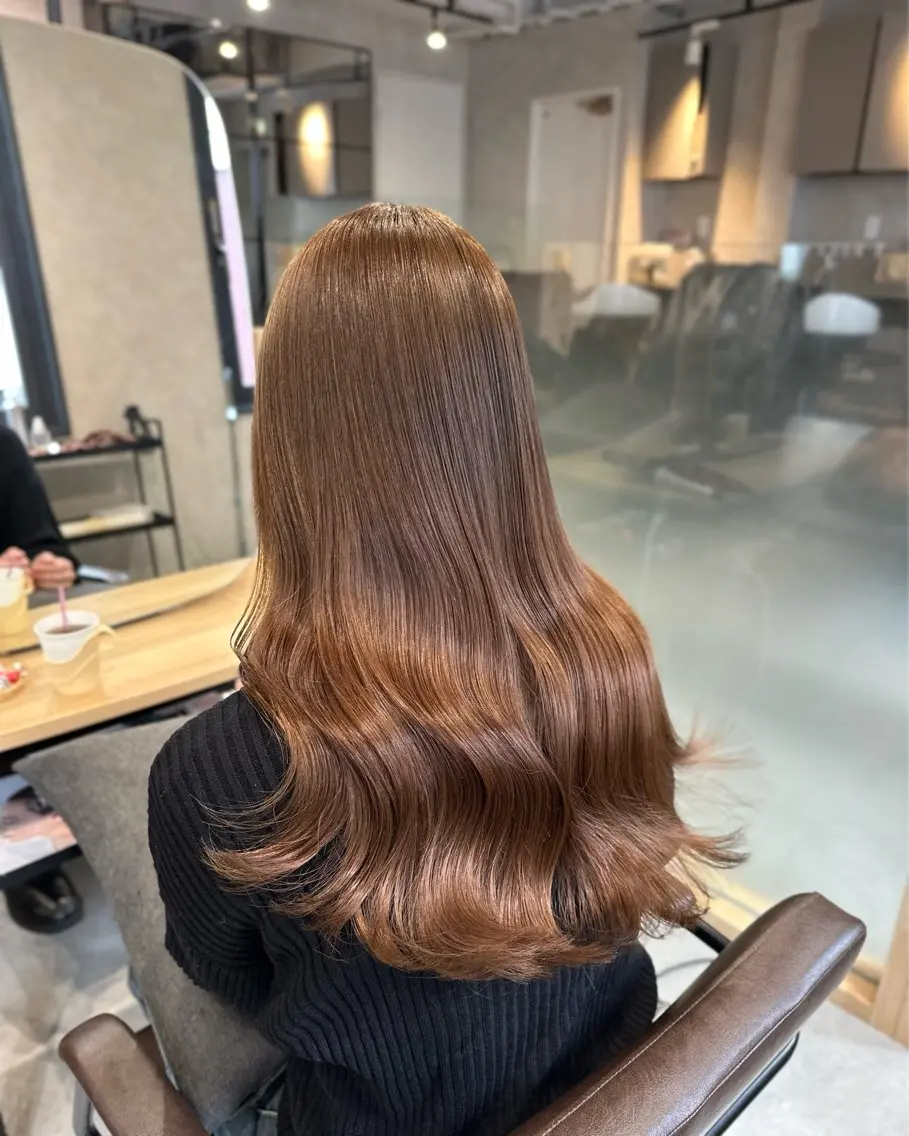 ロング カラー ベージュカラー カット ヘアカラー トリートメント hayato / 梅田のヘアスタイル