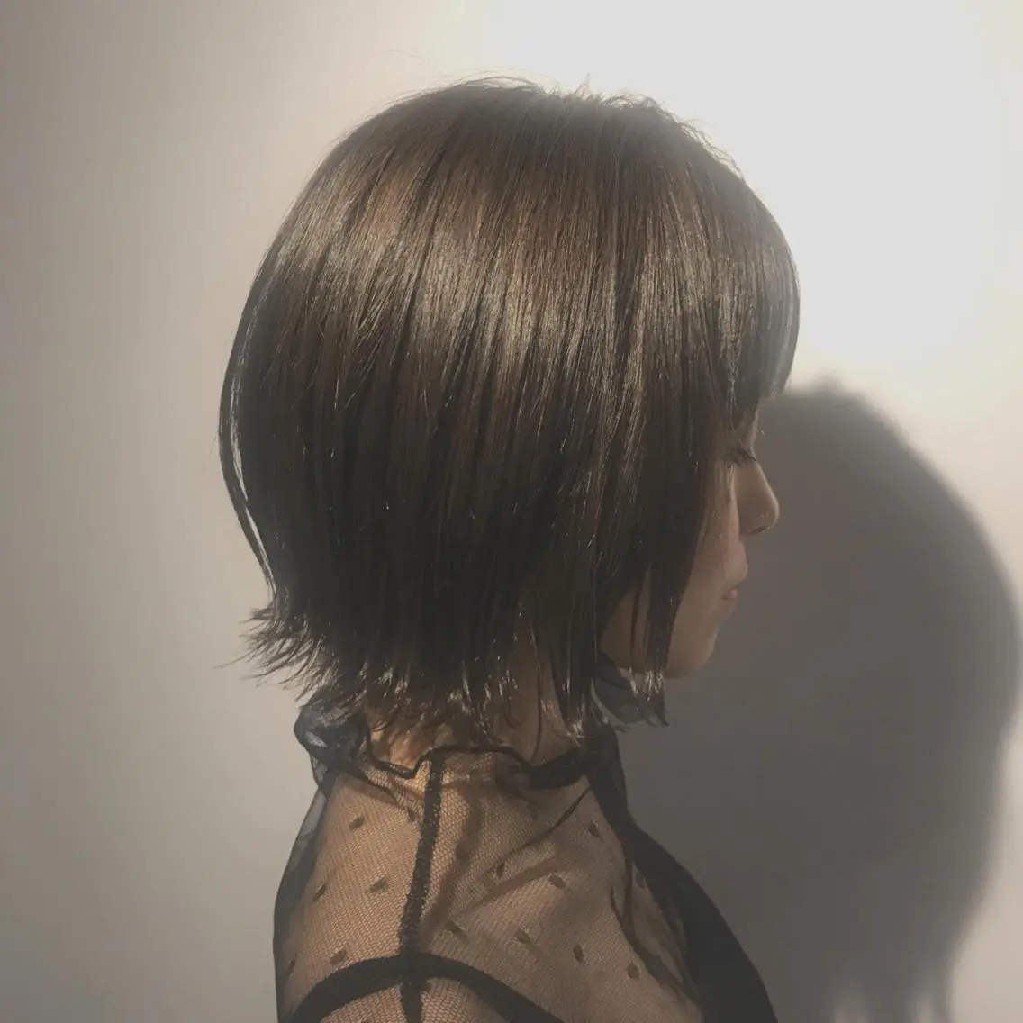 ミディアム 小顔カット ウルフカット カット 🩵MAI🩵 レイヤーカットのヘアスタイル