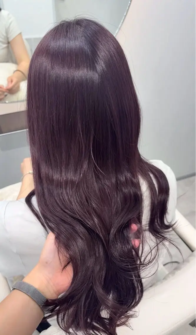 ロング ヘアカラー トリートメント 透明感カラー| 代官山🎀ねねのヘアスタイル
