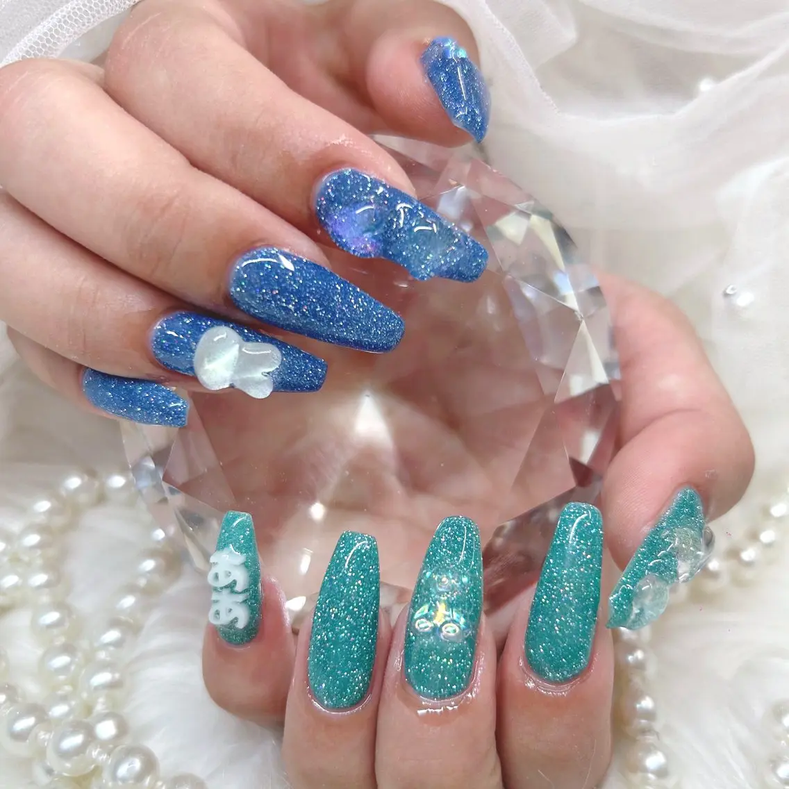 ロング ハンドネイル Ange Nailistのネイルデザイン