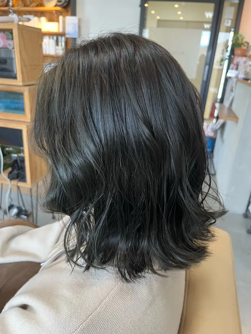 ショート アッシュ ショートヘア カット ヘアカラー トリートメント 阪神西宮★JUNO 川﨑温子のヘアスタイル