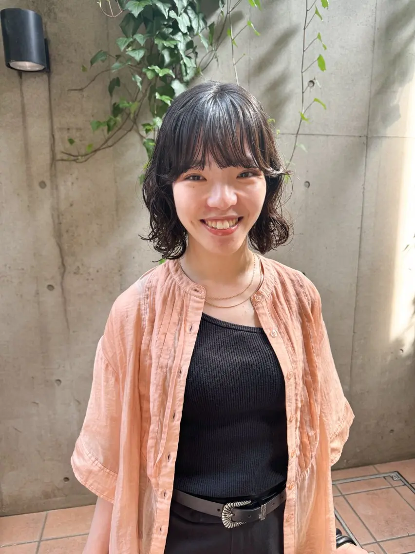 パーマ ニュアンスパーマ カット パーマ 大橋 芽衣のヘアスタイル