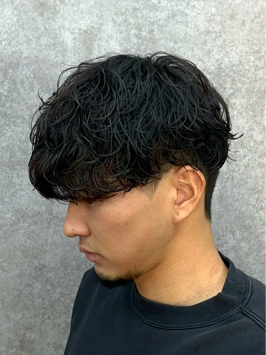 パーマ メンズ カット パーマ ヘアセット パーマ支持率No.1 ❤️🔥安成弾のヘアスタイル