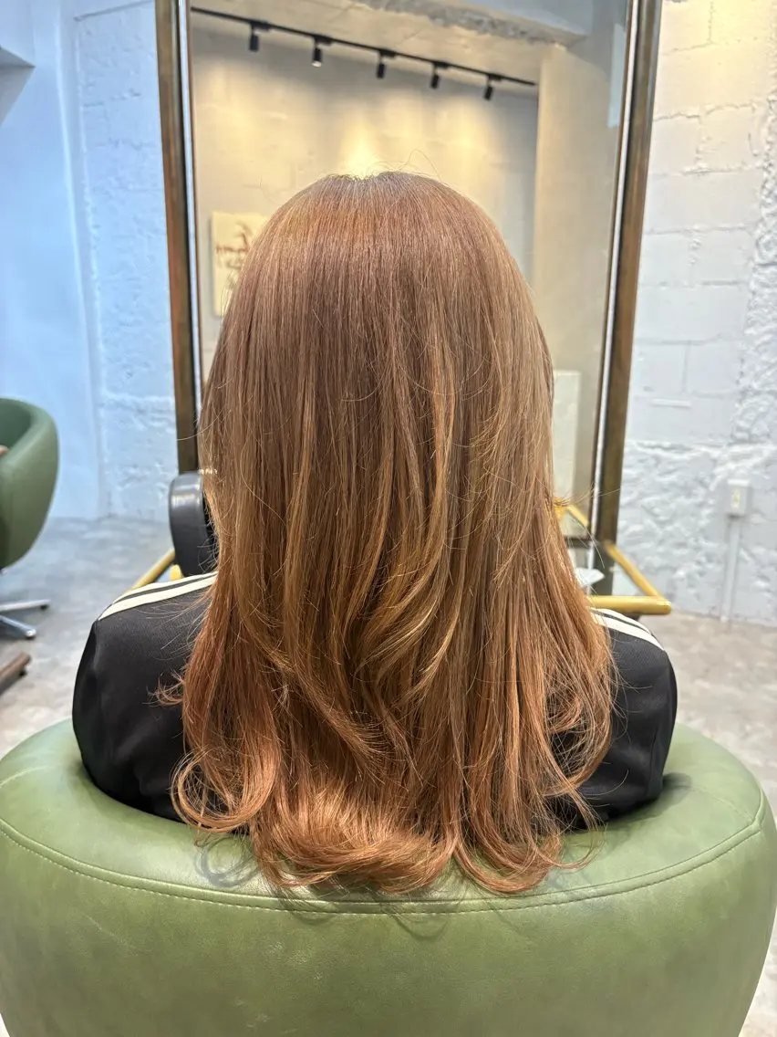 カラー ベージュカラー 久貝 莉子のヘアスタイル
