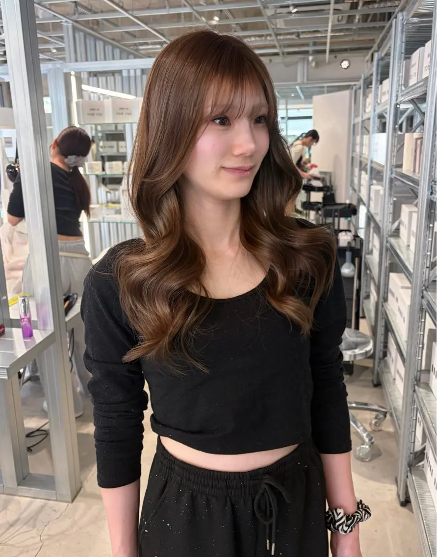 セミロング カラー カット ヘアカラー トリートメント ダブルカラー/レイヤ ーカット 🤍ゆきなのヘアスタイル