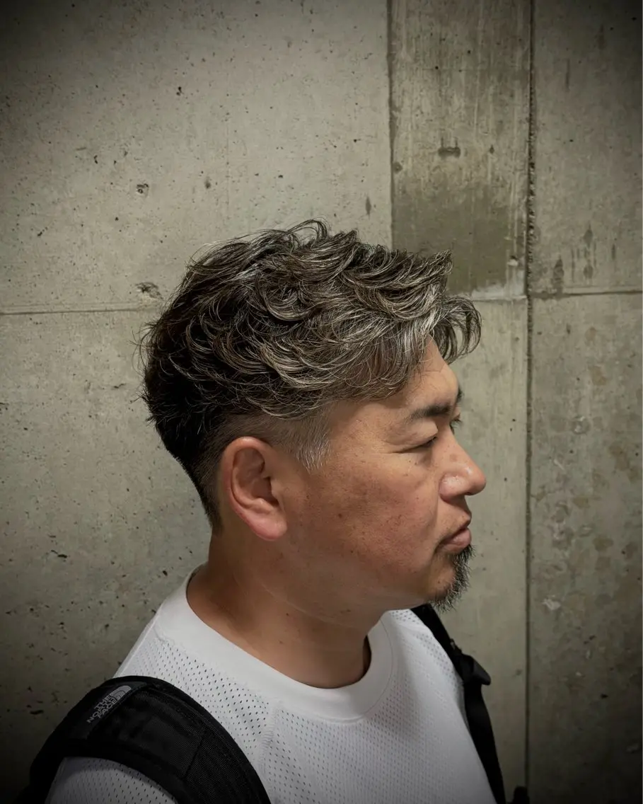 ショート メンズ メンズパーマ カット 永井 皓大のヘアスタイル